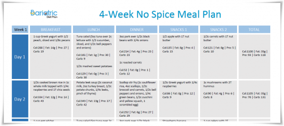 Spicy / Acid Free Food Plan