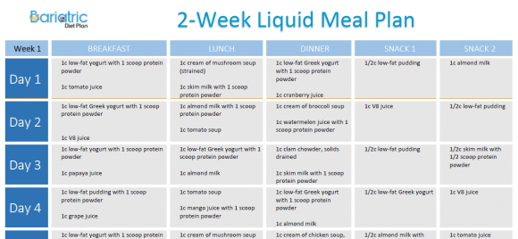 Gastric Sleeve Liquid Diet