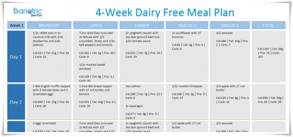Dairy Sensitivity Plan Dairy Sensitivity Plan