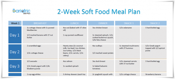 Soft Food Plan Soft Food Plan